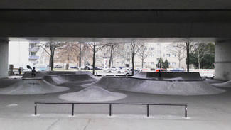 Skatepark at Heidelberger Platz in Wilmersdorf