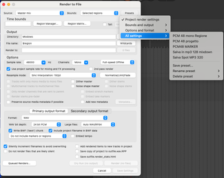 Rendering di Reaper