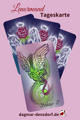 Lenormand Tageskarte Schlange