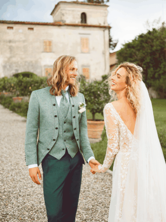 Opulente Hochzeitsanzüge im History Military Look