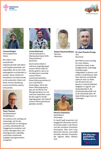 Endgültige Kandidatenliste PGR-Wahl, Seite 2 von 2