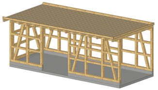 CAD Planung für Carport DIY Bausatz