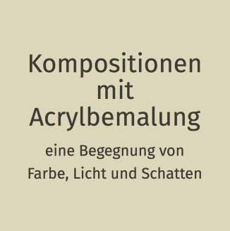 Glasgrafiken mit Acrylbemalung