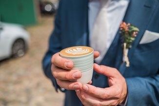 Kaffee Hochzeit, Latte Art, Kaffeecatering