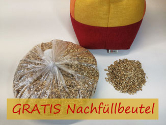 Nachfüllbeutel für Meditationskissen und Yogakissen