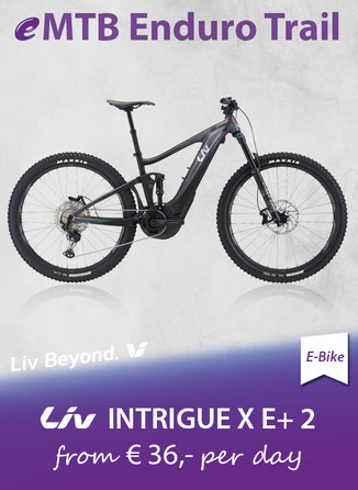 LIV Intrigue eMTB Trail rental bike