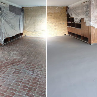 Betonböden, Spachtelboden und Verlaufsbeschichtungen aller Art wie Naturkalk, Mineralien und Kunstharz