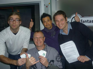 der Gewinner mit dem Frühstücksradioteam