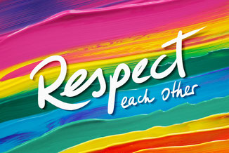 Teil des Bündnisses "Respect of Colours" des Friedrichstadt Palastes 