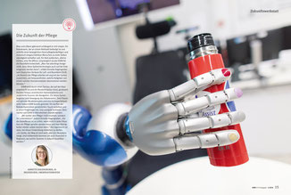 Fotojournalist München, Pressefotos und Reportagen. Beispielfoto eines Presseartikels: Roboterhand