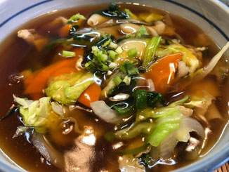 野菜あんかけ島田帯うどん