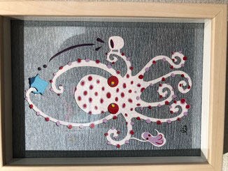 Lis 「タコとコーヒー」¥5,000 150㎜×195㎜(120㎜×170㎜)