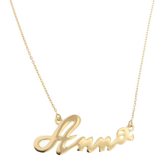 Collana con nome personalizzato in oro giallo 18kt 