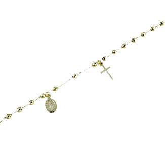 Bracciali Rosario in oro bianco con Madonna Miracolosa prezzi