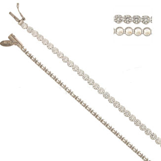 bracciale oro tennis