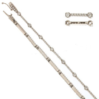 bracciale oro tennis