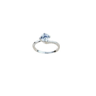 Anelli Solitario da donna in oro bianco 18 kt con Zircone prezzi scontati outle