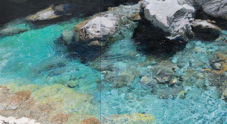 第71回一陽展　流れー仁淀ブルーー