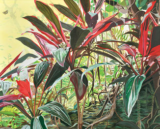第71回一陽展　蝶と植物