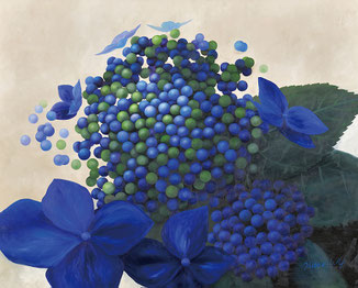 第71回一陽展 紫陽花ー放ー