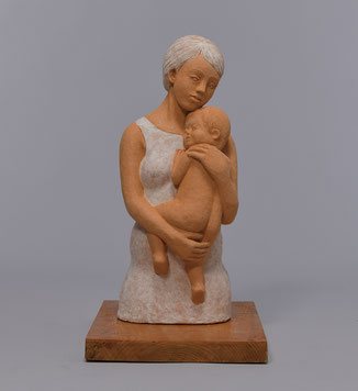 第71回一陽展　母子像