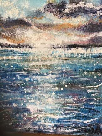 Sea Sparkle painting by Sally McCaffrey