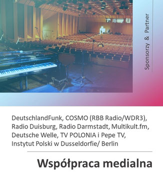 Sponsorzy i zwolennicy 28 Rock & ChansonFestival "Köln-Breslau-Paris" 2021 w Kolonii Porz, organizowane przez Polonica e.V.