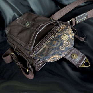 Herrentasche aus braunem Pferdeleder