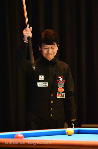 Tatsuo Arai won 2019 All Japan 3-Cushion in Tokyo. 6th Times !