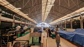 Am Sonntag wird die Lebensmittelhalle zur Verkaufsfläche für Bücher, Münzen und Briefmarken.