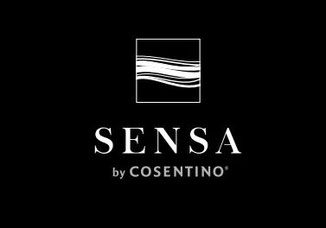 Le logo Sensa, caractérisé par des lignes fluides et un design minimaliste, incarne la qualité, la sophistication et la protection de nos surfaces en pierre naturelle.