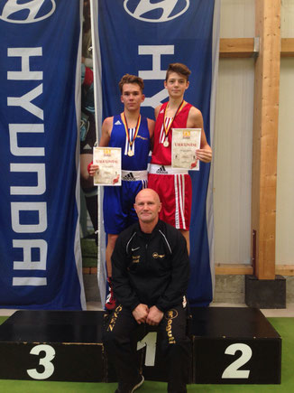BW Meister 2016 Viktor Winterhalt (l.) und Arion Dautaj und Valeri