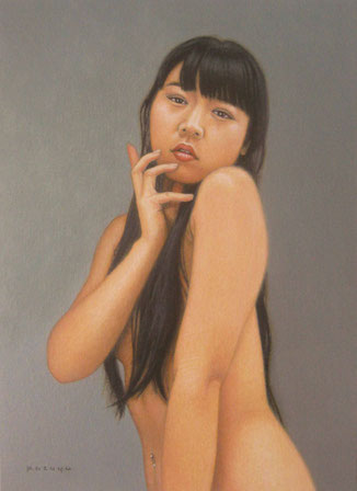 《吐息》 油彩 F4