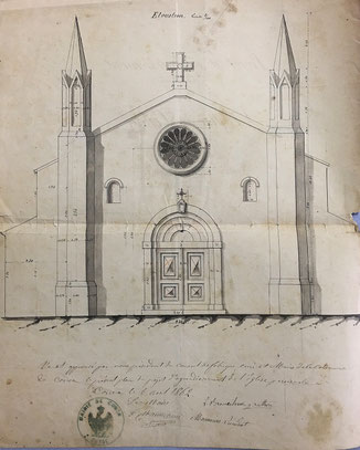 Projet de 1862 - AD Ajaccio - Cliché ME Nigaglioni