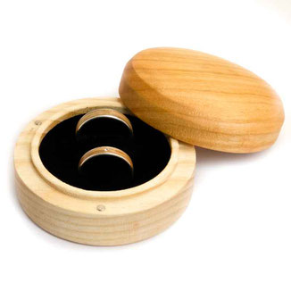 runde Ringbox für Hochzeit & Verlobung