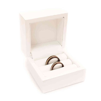 Ringetui für Trauringe weiß, Trauring Box
