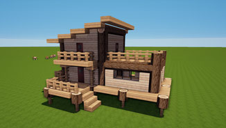minecraft starter wood house download 