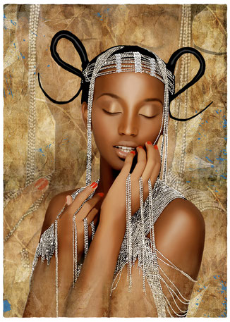 arte africano, africa, mujer africana, etnico, decap´s arte digital,  digital, arte digital, ilustración