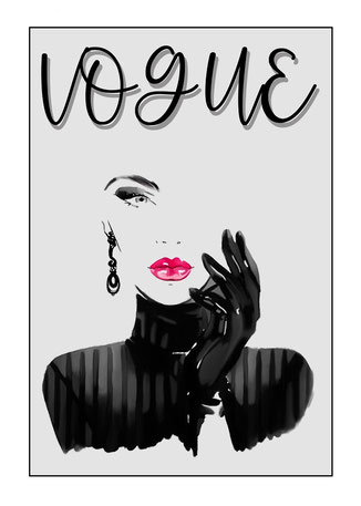 Vogue labios rojos