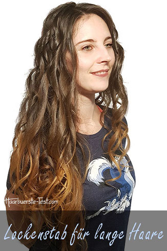 Lockenstab für lange Haare, lange Haare locken einfach gemacht