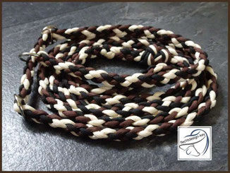 Paracord Retrieverleine, Hundeleine geflochten