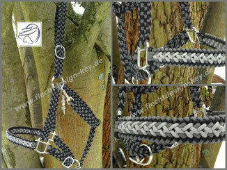 Pferdehalfter, Flechthalfter aus Paracord, Halfter geflochten, Halfterschnallen