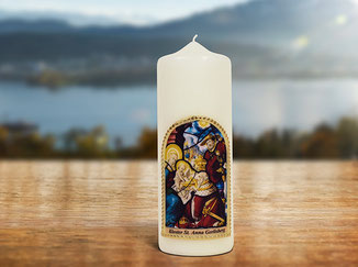 Kloster St. Anna Produkt; Kerze mit Jesus Kind