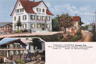 Ansichtskarte, ca. von 1920. Zugestellt von A. Leutenegger