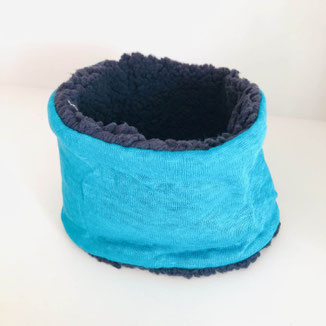 Snood bébé marine bleu
