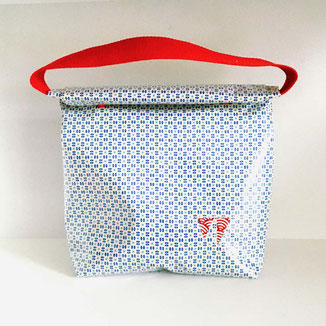 Lunch bag GM bleu blanc