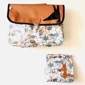 Cartable maternelle caramel savane