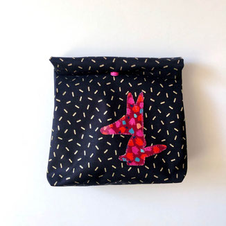 Lunch-bag noir doré