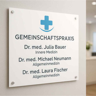 Praxisschilder bestellen 