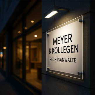 Praxisschilder für innen und außen